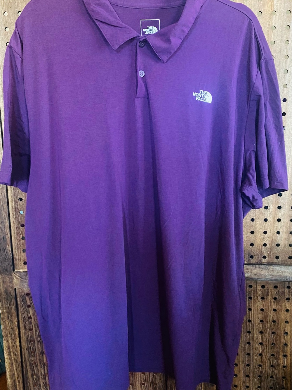 The North Face Men’s Deep Purple Short-Sleeve Polo Size XXL Pre- Owner